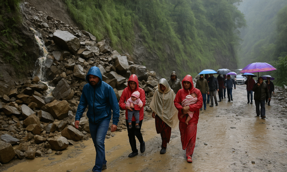 उत्तराखंड बारिश अलर्ट: चार धाम यात्रा पर खतरा, भूस्खलन से रास्ते बंद — जानें पूरा हाल