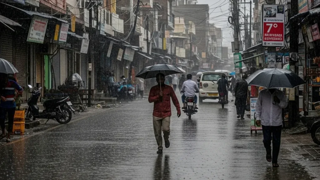 संभल में तड़के से झमाझम बारिश, 7 डिग्री तक गिरा तापमान — किसानों और शहरवासियों के चेहरे पर लौटी मुस्कान
