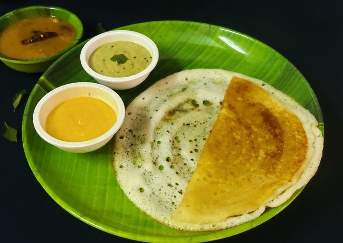मूंगफली चटनी और रागी डोसा 1