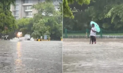 Heavy Rain Paralyzes Delhi-NCR | Waterlogging, 24 KM Jam & Sinking Roads