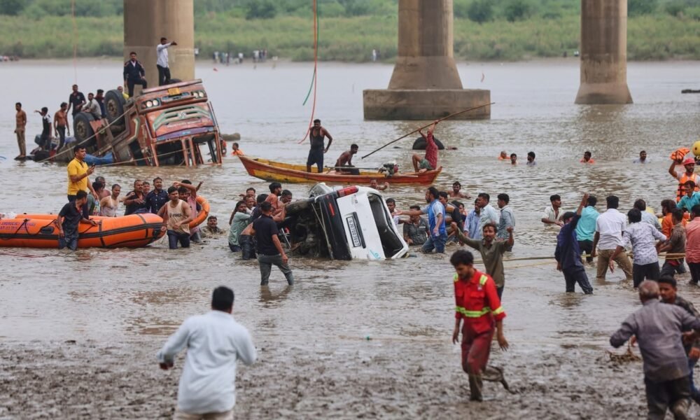Gujarat Mahisagar Bridge Collapse: 10 Dead, CM Bhupendra Patel Announces Compensation | Dainik Diary