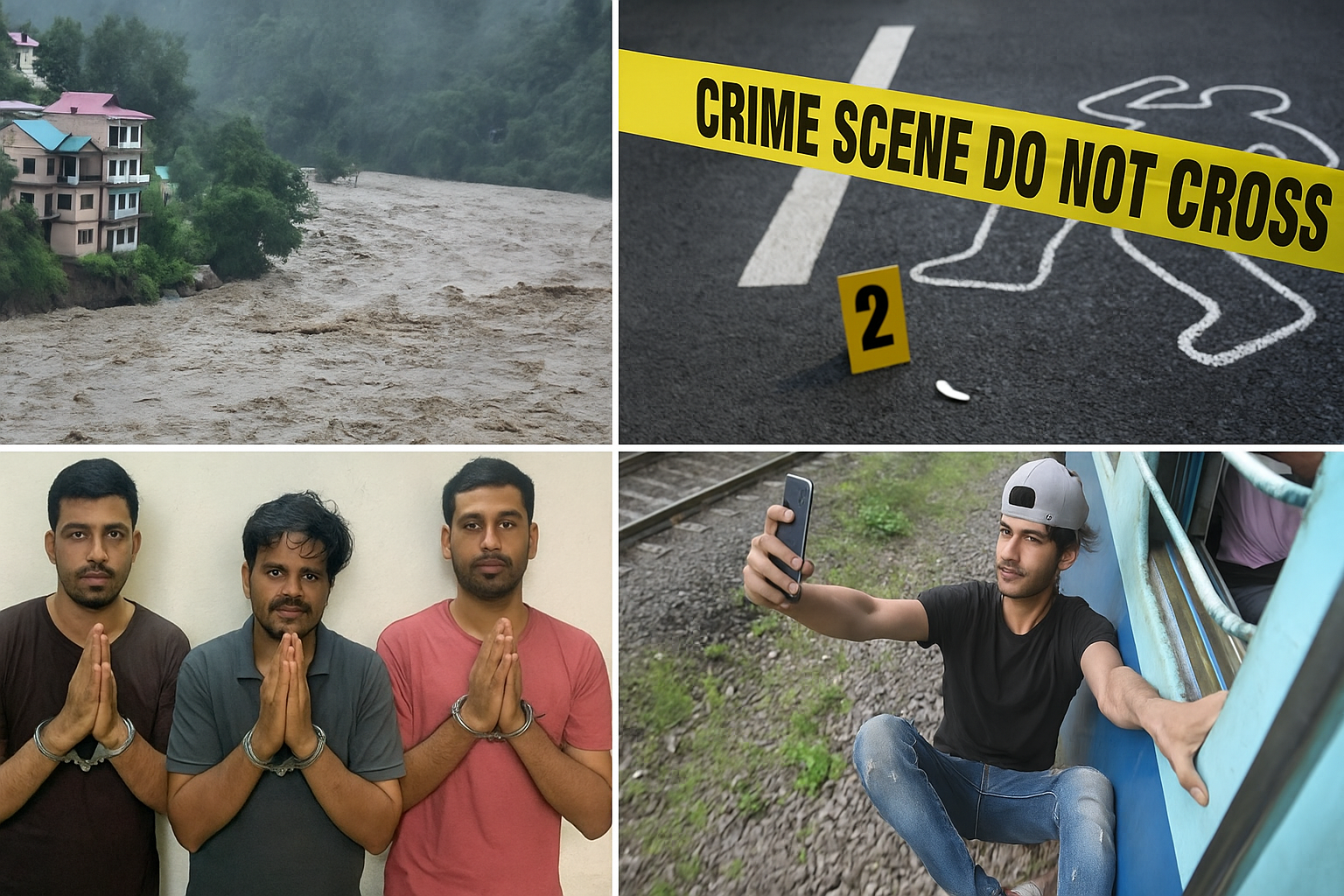 देशभर की 5 बड़ी खबरें: हिमाचल में बादल फटा, नालंदा में डबल मर्डर, पीलीभीत में सिपाही पर हमला