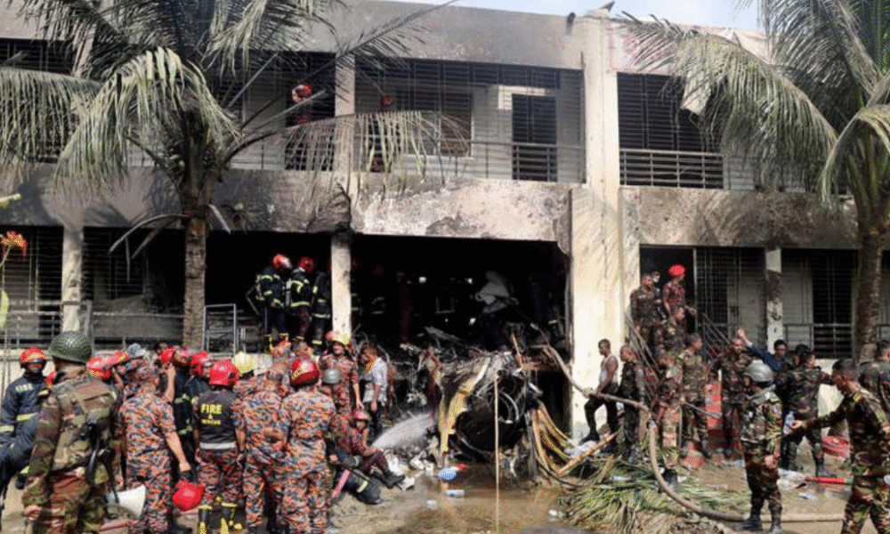 Bangladesh Air Force Plane Crash in Dhaka Leaves 19 Dead and Over 50 Injured
