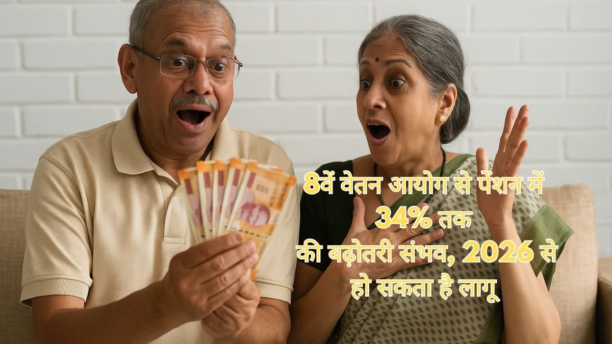 8वें वेतन आयोग से बदलेगी पेंशनर्स की किस्मत क्या 2026 से हर रिटायर्ड कर्मचारी को मिलेगी 30% ज्यादा पेंशन? 27 8वें वेतन आयोग से पेंशन में 34% तक की बढ़ोतरी संभव, 2026 से हो सकता है लागू