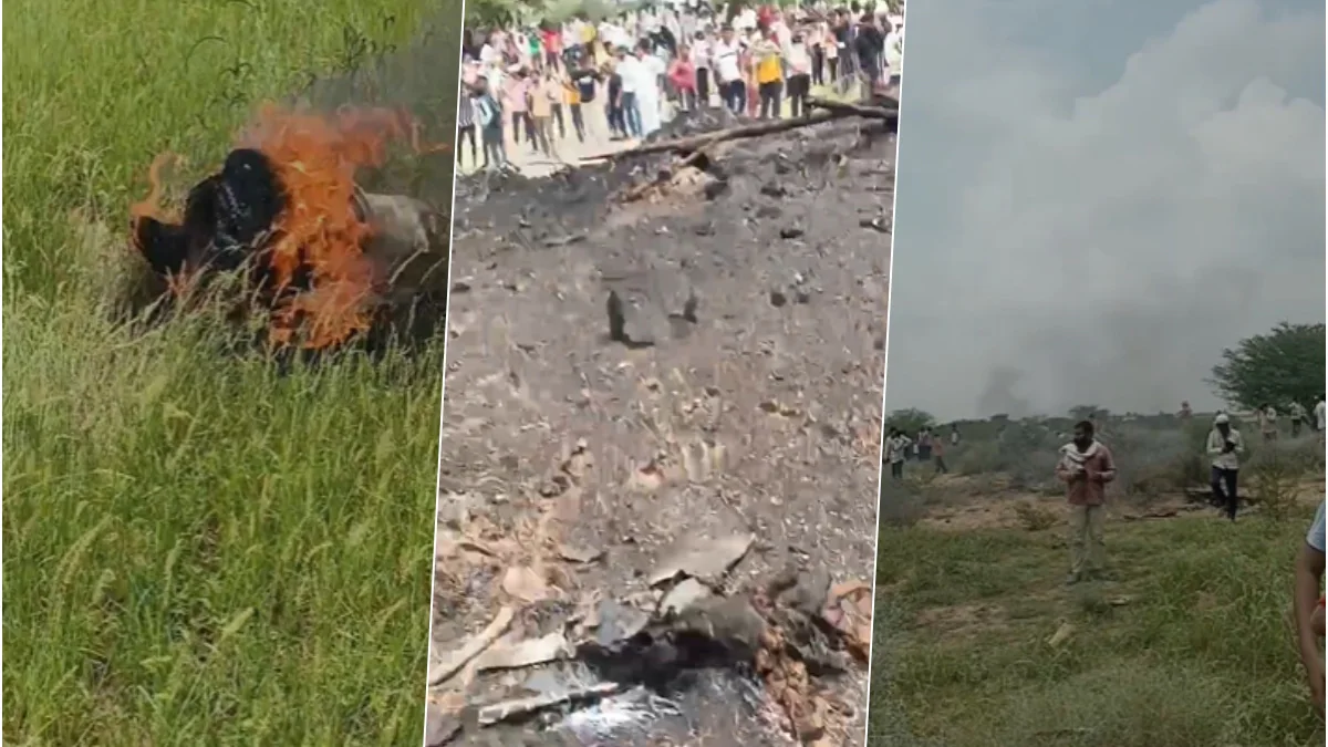 IAF Fighter Jet Crashes in Rajasthan's Churu District, No Casualties Confirmed Yet | Dainik Diary