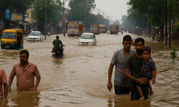 यूपी में बाढ़ का तांडव मथुरा मुरादाबाद बुलंदशहर और बिजनौर में जनजीवन ठप