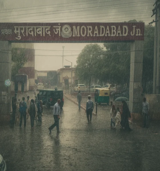 मुरादाबाद में रामगंगा का जलस्तर घटा लेकिन परेशानियां बरकरार | आज रात और गिरावट के आसार