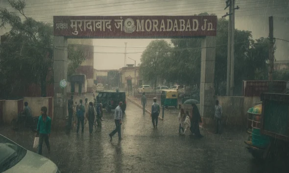 मुरादाबाद में रामगंगा का जलस्तर घटा लेकिन परेशानियां बरकरार | आज रात और गिरावट के आसार