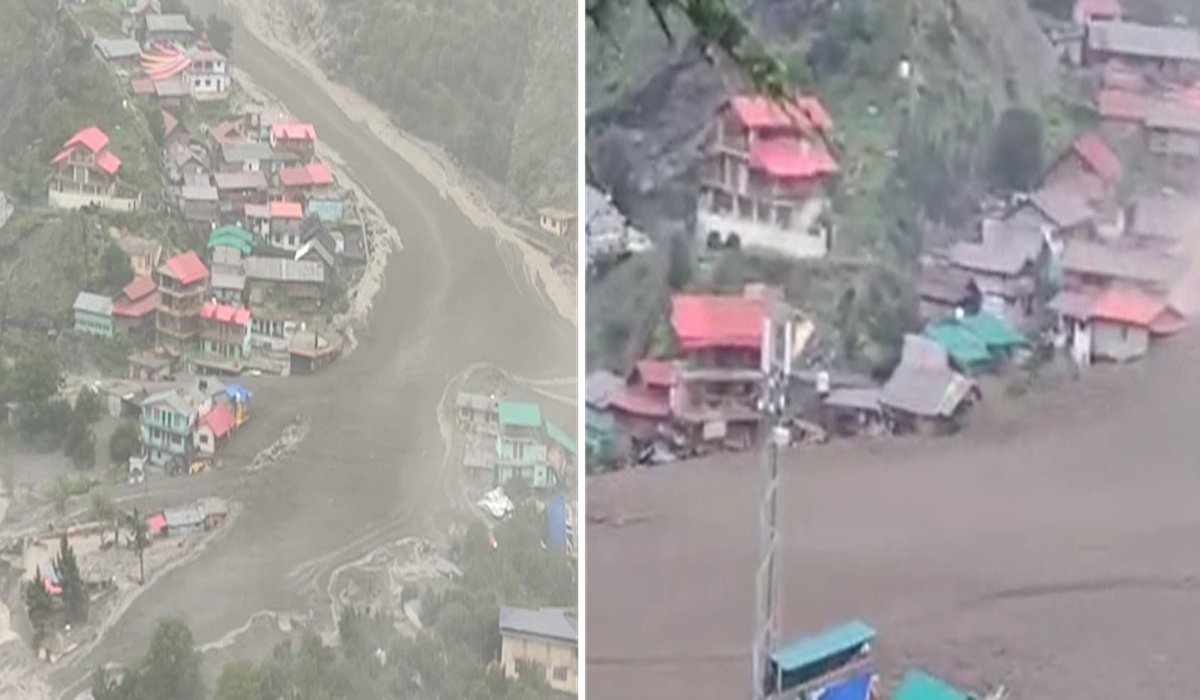 धराली त्रासदी का खौफनाक सच 55 सेकेंड में गांव बना मलबे का ढेर 28 धराली सैलाब का खौफनाक वीडियो 55 सेकेंड में गांव तबाह