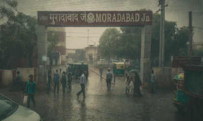 बारिश का कहर मुरादाबाद संभल और रामपुर में स्कूल बंद पांच लोगों की मौत