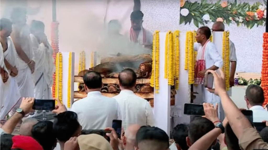Assam singer Zubeen Garg cremated with State honours thousands bid tearful farewell