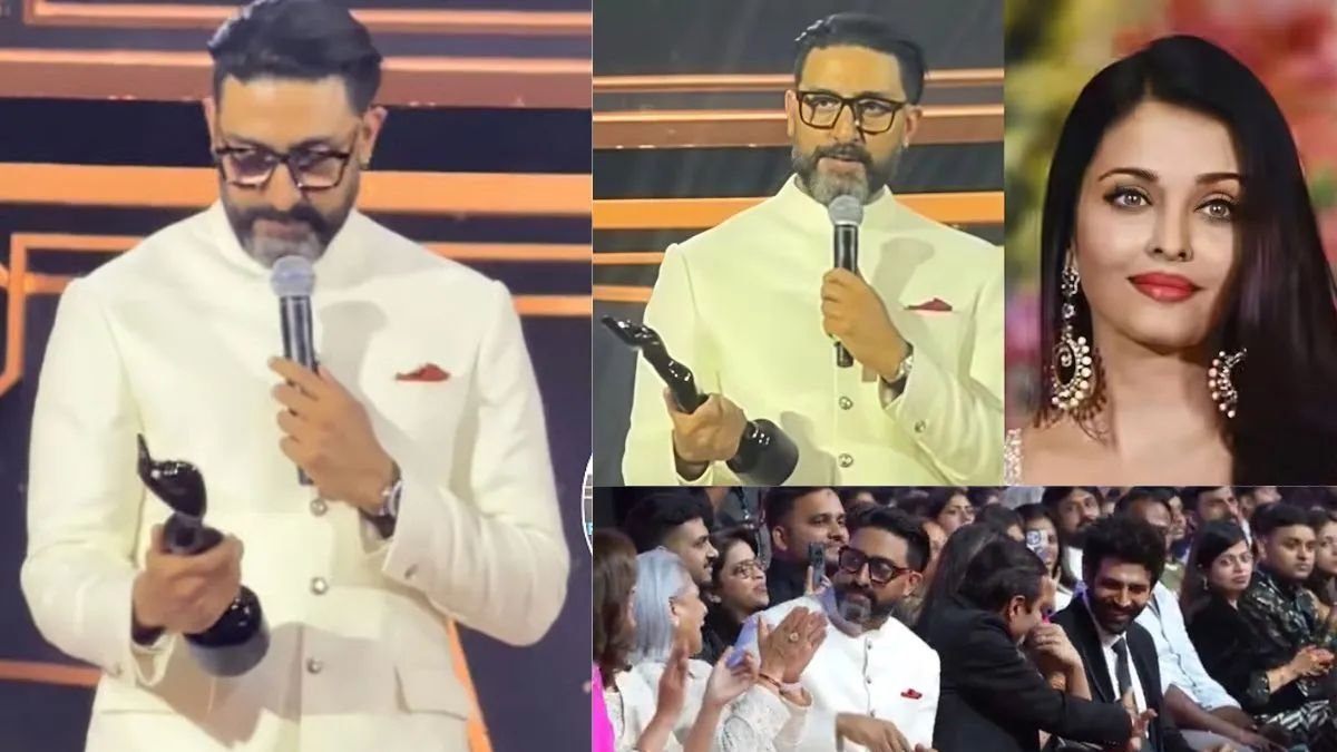फिल्मफेयर अवॉर्ड्स में अभिषेक बच्चन की भावनाओं ने छू लिया दिल, ऐश्वर्या राय की रॉयल तस्वीरों ने तोड़ी इंटरनेट की चुप्पी 28 फिल्मफेयर 2025 में अभिषेक बच्चन का इमोशनल भाषण और ऐश्वर्या राय की ग्लैमरस वापसी ने जीता फैंस का दिल