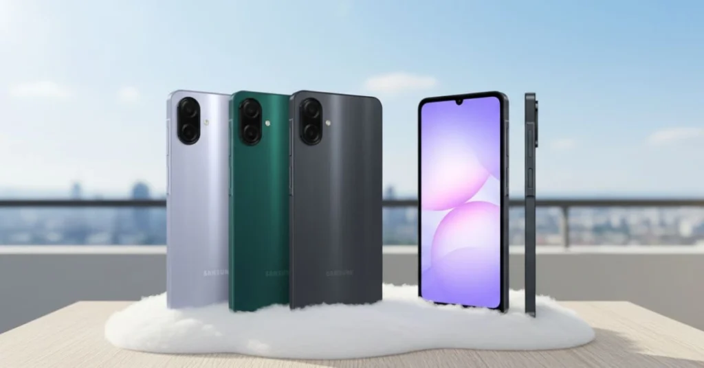 Samsung Galaxy A07, F07 और M07 भारत में लॉन्च – कीमत, फीचर्स और सभी स्पेसिफिकेशंस जानें