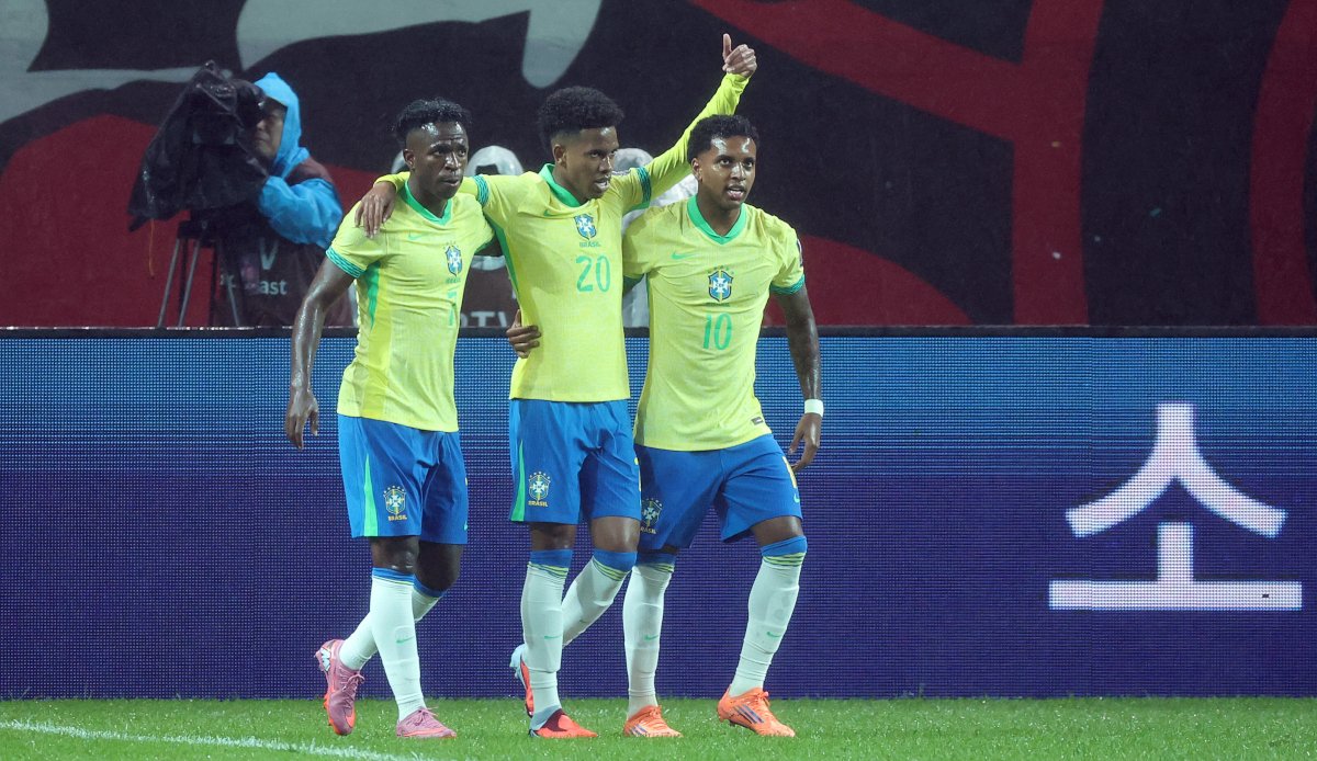 एस्टेवाओ के दो गोल से ब्राजील ने साउथ कोरिया को 5-0 से हराया | Brazil vs South Korea 2025