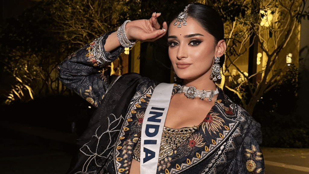 मनिका विश्वकर्मा की मिस यूनिवर्स इंडिया 2025 के समय की तस्वीर