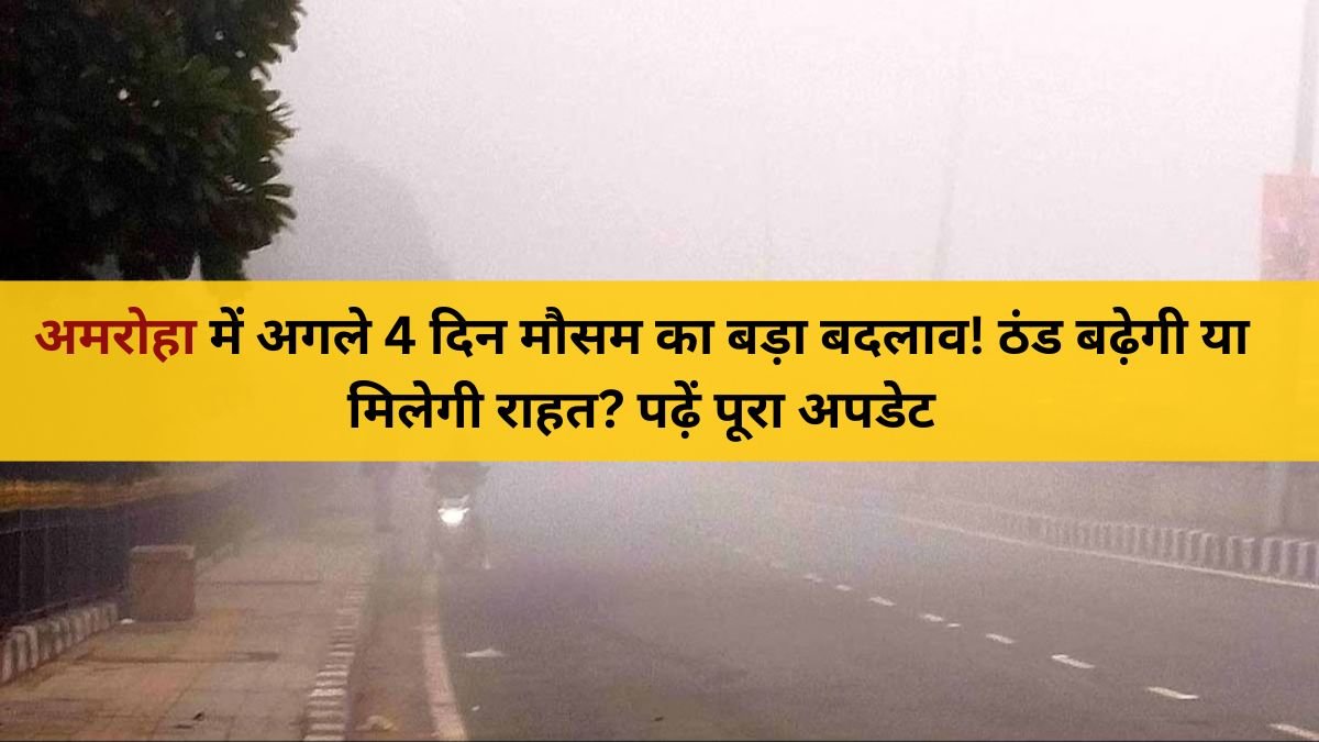 Amroha Weather Forecast: 8–11 December | कोहरा और बढ़ती ठंड का अलर्ट