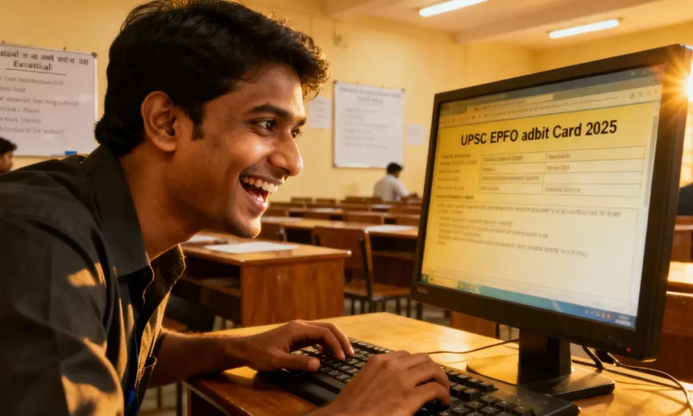 UPSC EPFO Admit Card 2025: Steps to Download, Release Date & Exam Details