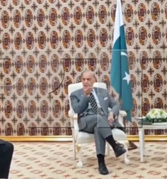Shehbaz Sharif waited 40 minutes for Vladimir Putin meeting in Turkmenistan viral video | Dainik Diary