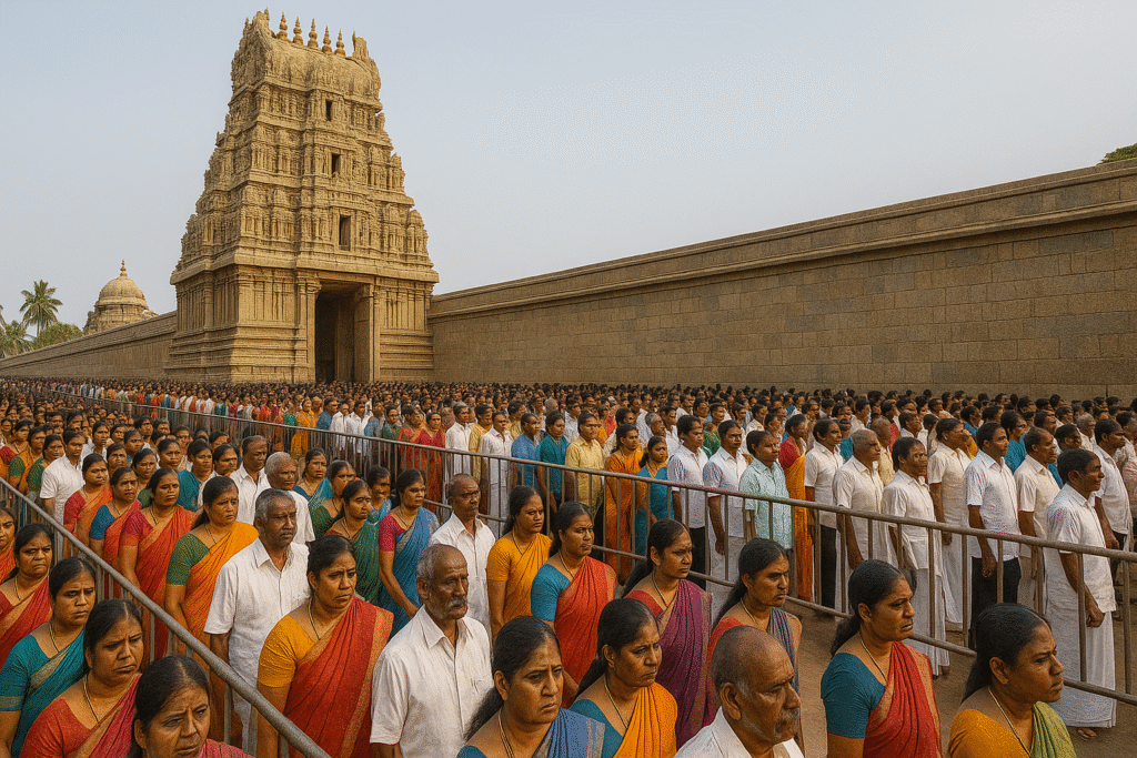 Vaikuntha Dwara Darshan में चौंकाने वाला रिकॉर्ड क्यों 24 लाख भक्तों ने एक साथ लगा दी रजिस्ट्रेशन की लाइन…? 33 Vaikuntha Dwara Darshan: 24 Lakh Devotees Register for TTD Special Darshan