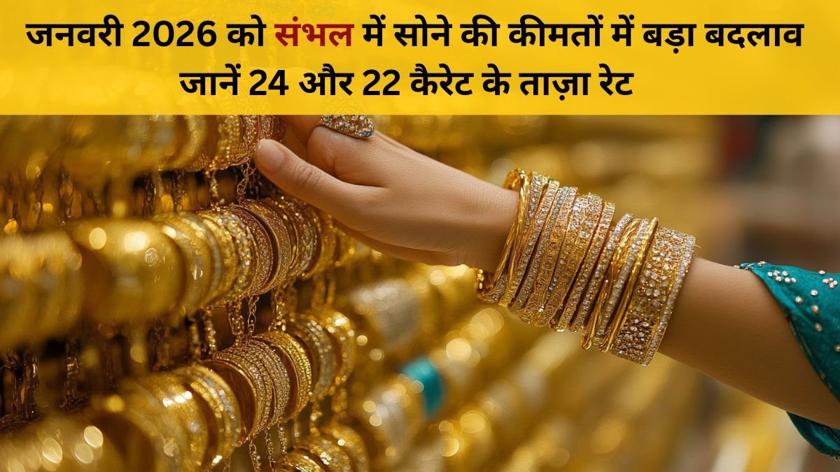 31 जनवरी 2026 संभल सोना रेट: 24 कैरेट और 22 कैरेट के ताज़ा भाव