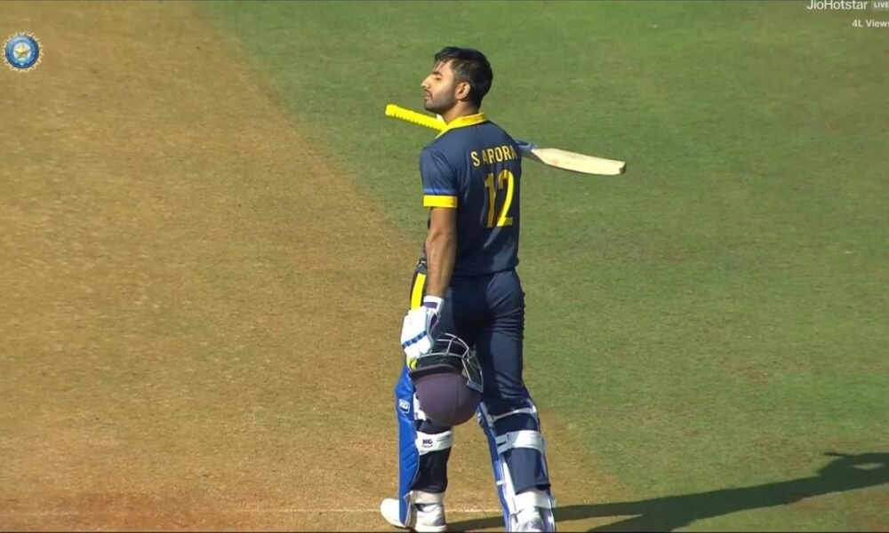 सायद मुश्ताक अली ट्रॉफी: सलिल अरोड़ा ने 45 गेंदों में जड़े 125 रन