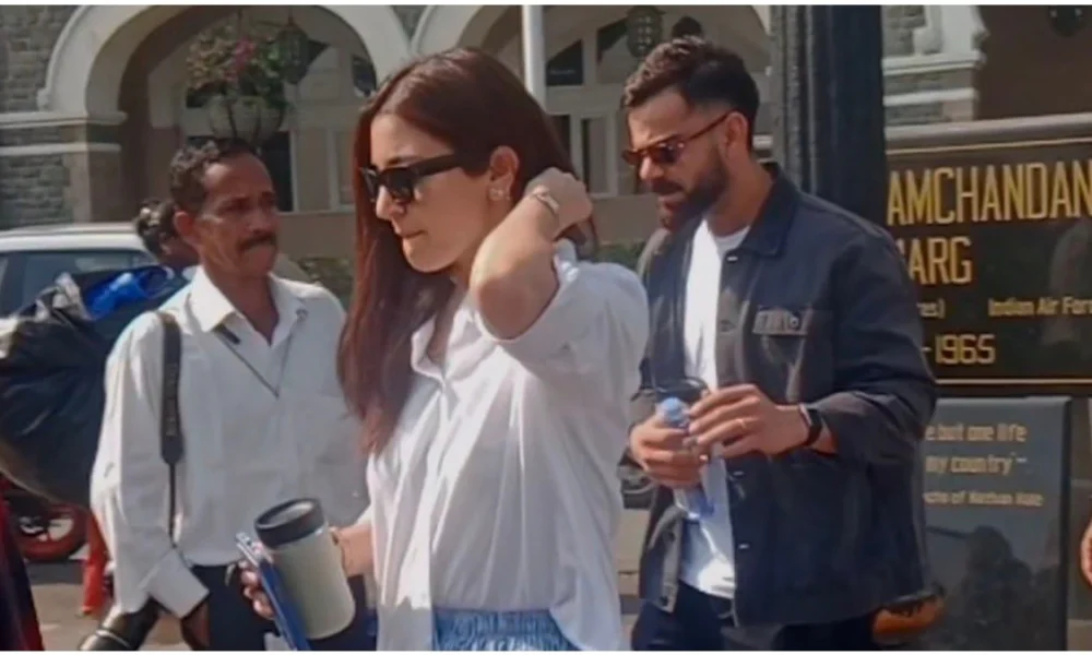 Vrindavan दर्शन के बाद Alibaug रवाना होते Anushka Sharma और Virat Kohli