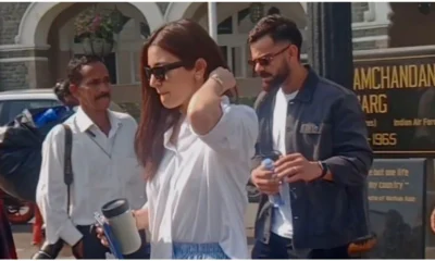 Vrindavan दर्शन के बाद Alibaug रवाना होते Anushka Sharma और Virat Kohli