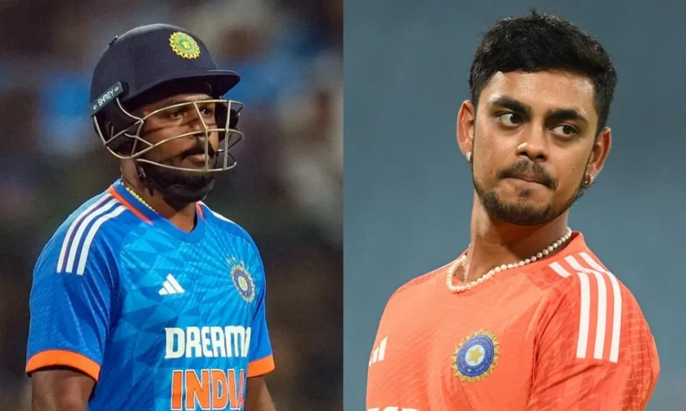 Ishan Kishan ने Thiruvananthapuram में New Zealand के खिलाफ अपना पहला T20I शतक पूरा करते हुए जश्न मनाया