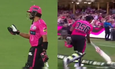 BBL मैच के दौरान Power Surge में छक्के लगाते Steve Smith, जबकि Babar Azam के साथ तनाव चर्चा में रहा