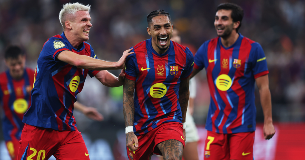 Barcelona vs Real Madrid: राफिन्हा की बदौलत बार्सिलोना ने जीता स्पेनिश सुपर कप 2026