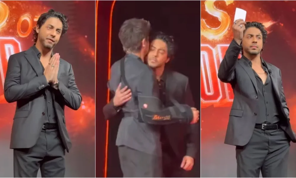 नेटफ्लिक्स शो की डबिंग के दौरान आर्यन खान को सलाह देते शाहरुख खान