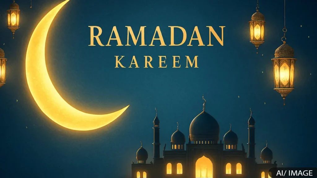Ramadan 2026 Moon Sighting in India 19 फरवरी से शुरू होगा रोजा जानिए 1447 हिजरी की पूरी जानकारी 32 Ramadan 2026 का चांद दिखने के बाद मस्जिदों में इबादत की तैयारियां शुरू, 19 फरवरी से पहला रोजा रखा जाएगा।
