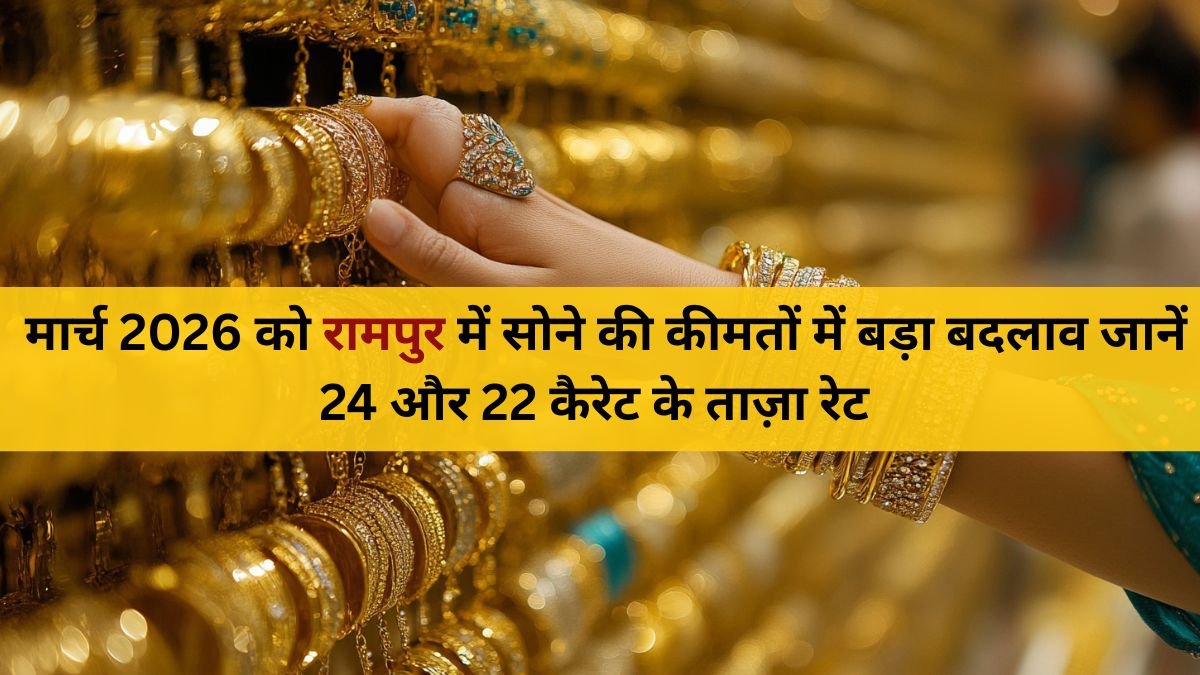 ईरान Iran-इज़राइल Israel युद्ध की आँच से दहका सोना-चाँदी | रामपुर Rampur में 6 मार्च 2026 के ताज़ा भाव