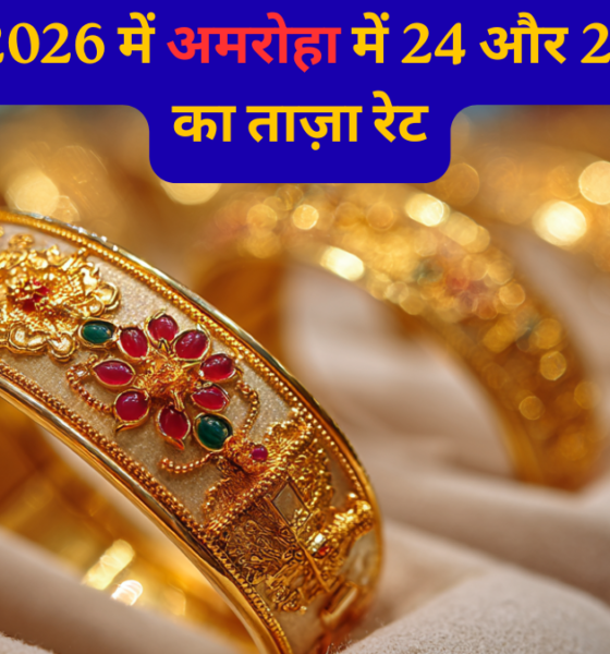 ईरान-इज़राइल तनाव का असर अमरोहा के सर्राफा बाज़ार पर! 12 मई 2026 को सोना-चाँदी के दाम में बड़ा उछाल