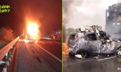 Rajasthan Car Fire: दिल्ली-मुंबई एक्सप्रेसवे पर 5 की मौत, CNG कार में लगी आग