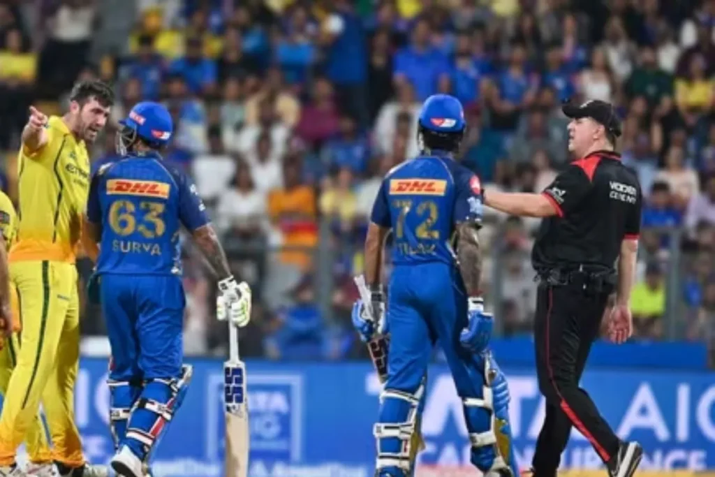 
Jamie Overton और Tilak Varma की मैदान पर झड़प, Suryakumar भी आए बीच में, MI को CSK ने 103 रन से हराया | Dainik Diary