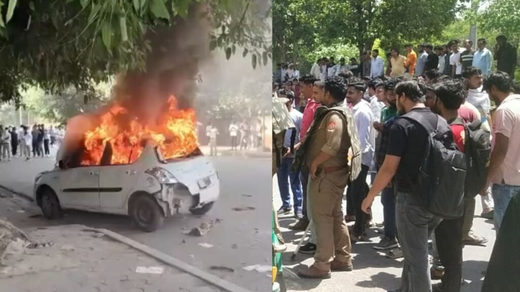 Noida में मजदूरों का उग्र प्रदर्शन: फैक्ट्रियों पर हमला, सुरक्षा और वेतन को लेकर बड़ा सवाल 32 Noida Worker Protest News: वेतन बढ़ाने की मांग पर हिंसा, CM योगी ने दिए सख्त निर्देश