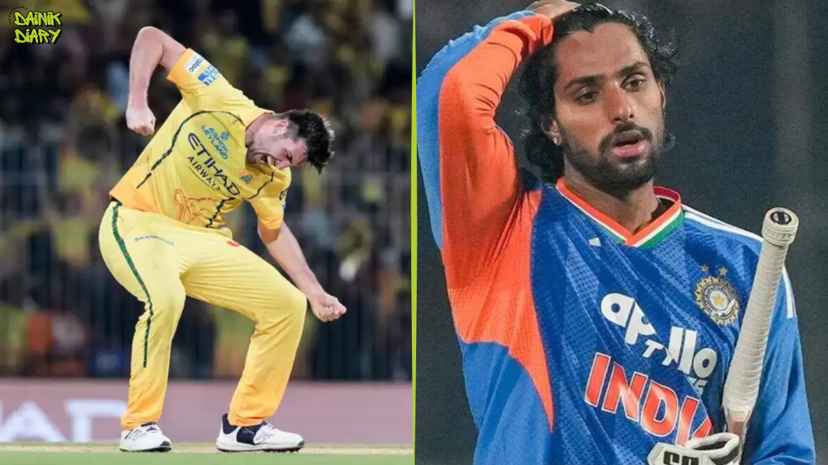 Jamie Overton और Tilak Varma की मैदान पर झड़प, Suryakumar भी आए बीच में, MI को CSK ने 103 रन से हराया | Dainik Diary