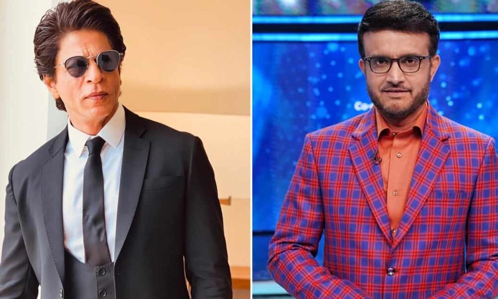 eden gardens में shah rukh khan और sourav ganguly की मुलाकात, फैंस बोले - 'king मिले prince से'