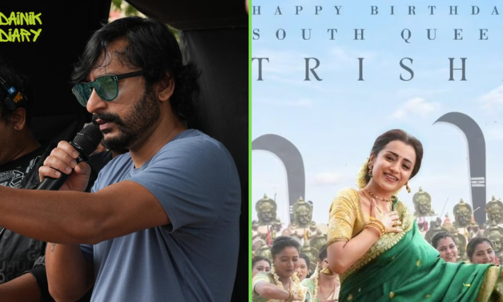 Karuppu Release पर Trisha Krishnan और RJ Balaji का Viral Hug — Chennai Theatre में जश्न का माहौल | Dainik Diary
