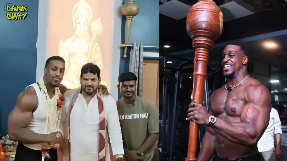Ashton Hall मिले Brij Bhushan Sharan Singh से Uttar Pradesh में — गदा उठाई, Cricket खेली | Dainik Diary