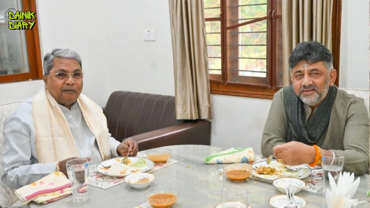 Idli-Chutney पर Karnataka का सियासी संकट — Siddaramaiah vs Shivakumar, CM की कुर्सी का फैसला Breakfast Meeting में? | Dainik Diary