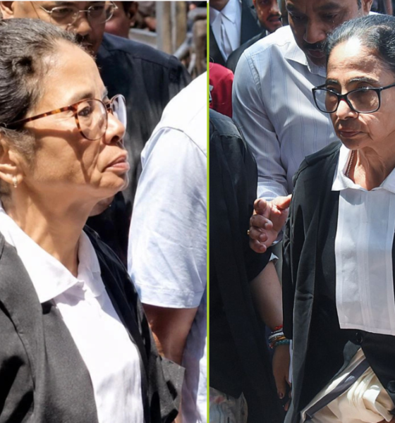 Mamata Banerjee News: पोस्ट-पोल हिंसा मामले में काले गाउन में हाईकोर्ट पहुंचीं ममता बनर्जी