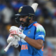 Rohit Sharma during an ODI match as debates intensify over his role in India’s 2027 World Cup plans amid divided opinions from cricket veterans.