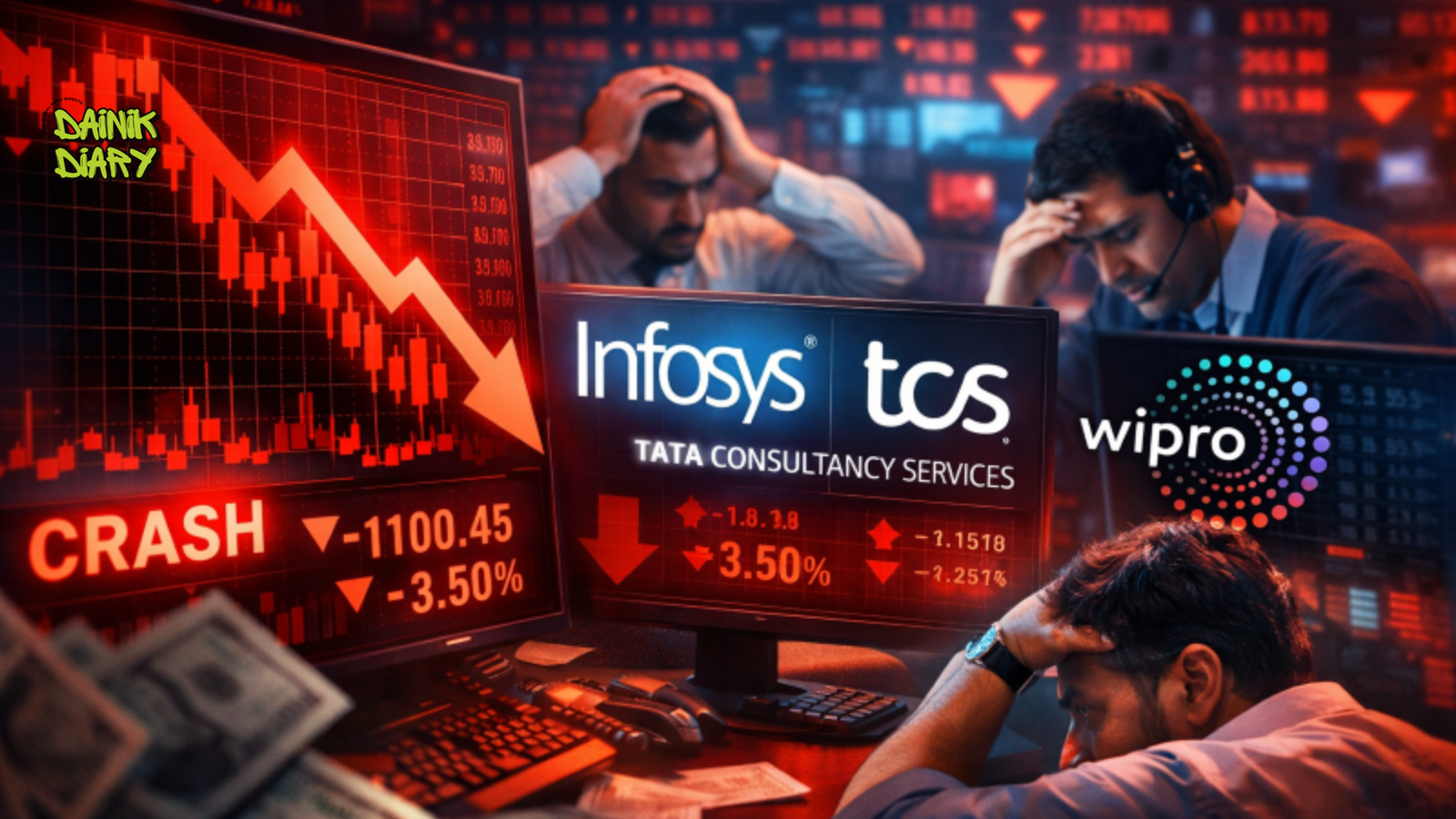 ₹19 Lakh Crore IT Sector Crash: TCS, Infosys, Wipro Fall 50% Amid AI Threat
