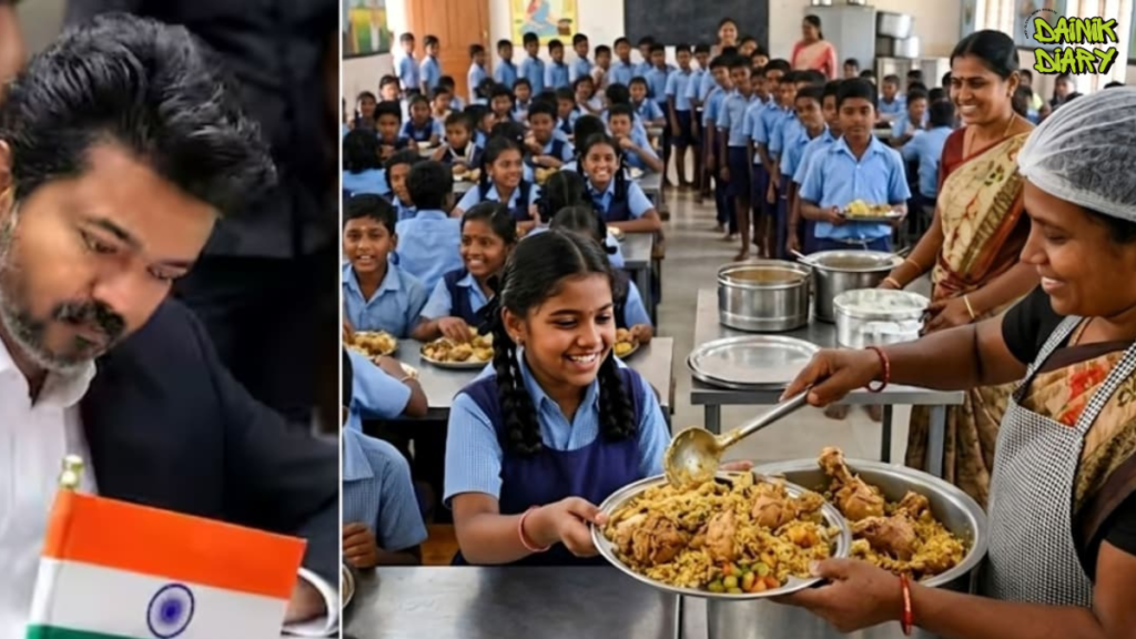 Chicken Biryani in School Mid-Day Meals? CM Vijay Reviews Big Proposal That Could Transform Tamil Nadu's Lunch Menu 31 Dainik Diary Asad 2026 07 30T143007.268