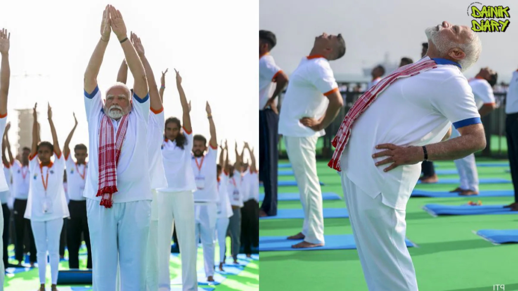 PM Narendra Modi at 75: The 3.5-Hour Sleep Routine, Yoga, Fasting and ‘Panchtatva’ Walk That Keeps Him Going… 32 Dainik Diary Asad 2026 08 11T151533.389
